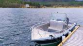 Kaasbøll 19-Fuß / 50 PS Motorboot mit Lenkradsteuerung