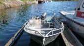Nr.11_Aluboot (ca.15 ft) für bis zu 2 Personen, 15 PS 2 Takt Aussenborder, E-Starter und Lenkrad